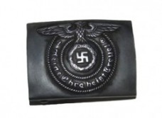 ナチスドイツ軍　武装SSバックル　アスマン社刻印有り　レプリカ