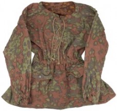 ナチスドイツ軍　武装SSオークA迷彩スッモック　実物