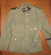 ナチスドイツ軍　武装SSノルトランド師団軍服　実物