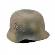 ナチスドイツ軍　武装SS　M35ヘルメット　シェルのみ実物　
