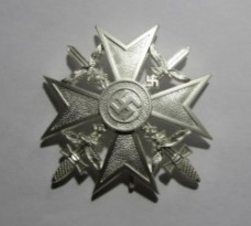 ナチスドイツス軍スパニッシュクロス、シルバー、レプリカ