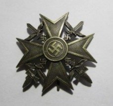 ナチスドイツ軍スパニッシュクロス、ブロンズ、レプリカ
