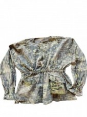 ナチスドイツ軍　武装SSプレーンツリー迷彩巣モック　実物