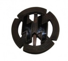 ナチスドイツ軍　SS体力章銅製　実物