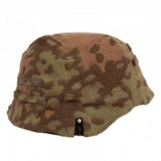 ナチスドイツ軍　武装SSオークBヘルメットカバー　オリジナル生地使用品