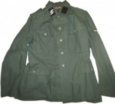 ナチスドイツ軍　武装SSHBT生地ジャケット　アメリカ製