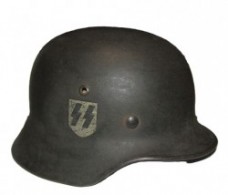 ナチスドイツ軍　武装SS　M35ヘルメット　実物極上品