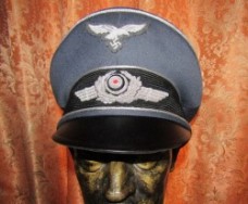 ナチスドイツ空軍将校クラッシュキャップ、ミハエル・ヤンケ社製
