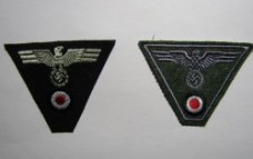 ナチスドイツ国防軍兵用帽章ウール製、レプリカ