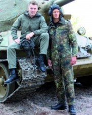 BWドイツ軍服、Pz迷彩カバーオール、ライナー付き、極上品