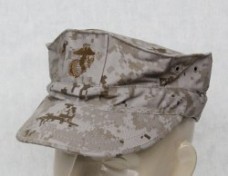 米軍USMCマーパットデザートカモ帽子、実物中古、極上品