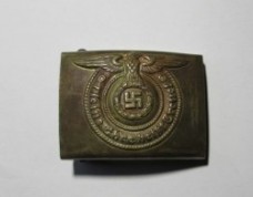 ナチスドイツ軍　武装SSバックル　実物　O&C