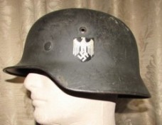 ナチスドイツ軍　国防軍M36ヘルメット　シングルデカール　実物