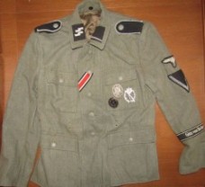 ナチスドイツ軍　武装SSゲーッフォンベルリヒンゲン師団軍服　実物