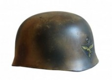 ナチスドイツ軍　ノルマンディーカモ空挺ヘルメット　レプリカ