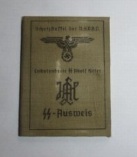 ナチスドイツ軍SS第一機甲師団身分証明書