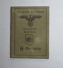 ナチスドイツ軍武装SS髑髏師団身分証明書