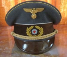 ヒトラー制帽、後期型、ミハエル・ヤンケ社製、完全無欠