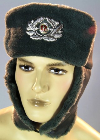 東ドイツ軍　防寒帽　将校用　新品