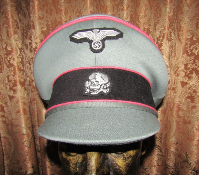 ナチス武装SSクラッシュキャップ布つば製、ミハエル・ヤンケ社製