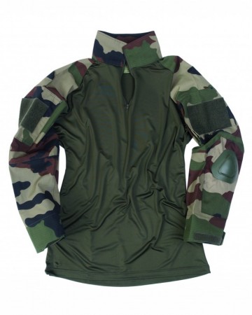 BWドイツ軍服、コンバットシャツ,Mil-Tec製、CCE迷彩、新素材、サバゲー用品