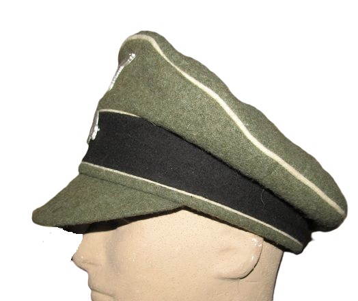 ナチスドイツ軍　武装SSクラッシュキャップ　実物　布ツバ製