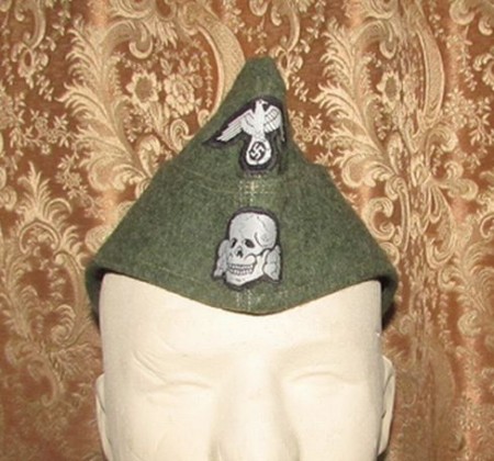 ナチスドイツ武装SS船形帽、レプリカ、アメリカ製