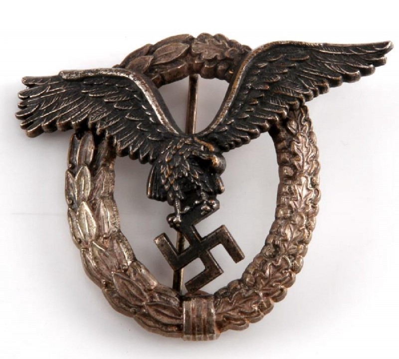 ナチスドイツ空軍パイロット章、実物 | ナチス軍服販売 BWドイツ軍服 