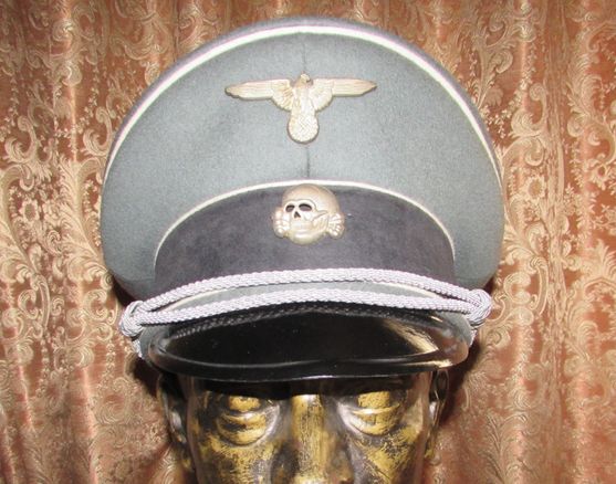 ナチスドイツ軍武装SS将校用制帽、ミハエル・ヤンケ社 | ナチス軍服 ...