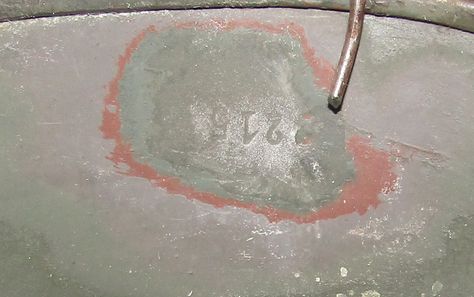 ナチスドイツ軍　ヘルメットシェルのみ実物その1