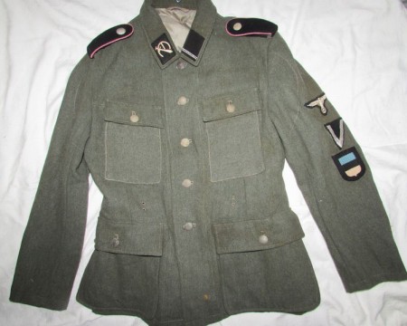 ナチスドイツ軍　武装SSエストニア師団軍服、実物