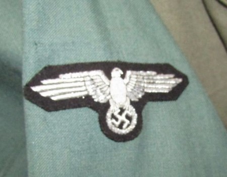ナチスドイツ軍　武装SS髑髏師団将校服　レプリカ