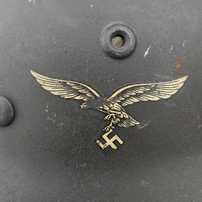 ナチスドイツ空軍　M40ヘルメット　実物　極上品