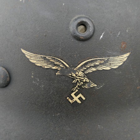 ナチスドイツ空軍　M40ヘルメット　実物　極上品