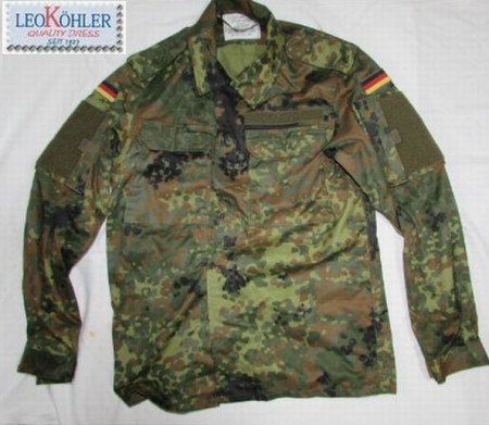 BWドイツ軍服、KSK最新装備ジャケット、フレックカモ、サバゲー用品