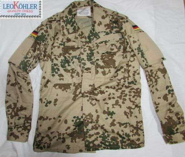 BWドイツ軍服、KSK最新装備ジャケット、トロピカルカモ、夏用軍服、サバゲー用品