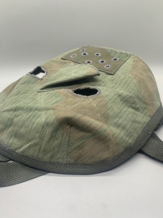 ナチスドイツ軍　国防軍狙撃兵用フェースマスク　実物生地使用品