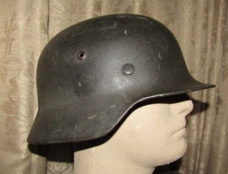 ナチスドイツ軍　国防軍M36ヘルメット　シングルデカール　実物