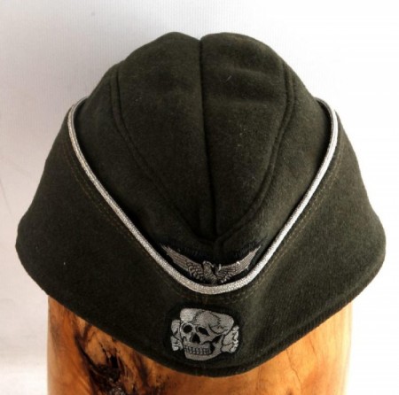 ナチスドイツ軍武装SS将校船形帽、実物、極上品