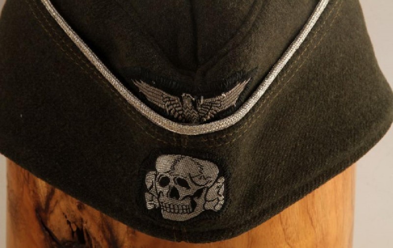 ナチスドイツ軍武装SS将校船形帽、実物、極上品 | ナチス軍服