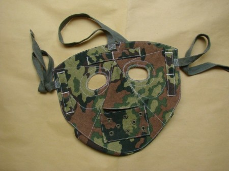 ナチスドイツ軍　武装SSオークA迷彩　狙撃兵用　フェイスマスク