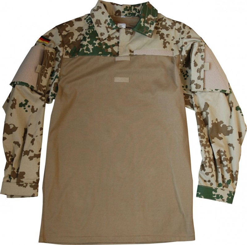 BWドイツ軍 KSK夏用装備 コンバットシャツ デザートカモ