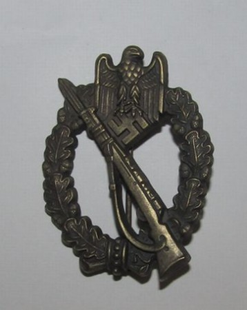 ナチスドイツ軍　歩兵突撃章　実物