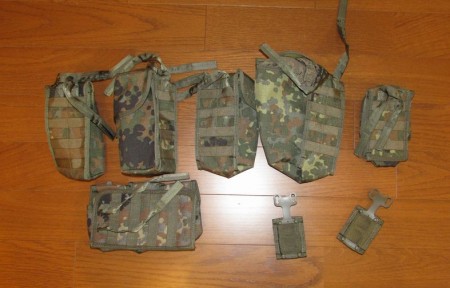 BWドイツ軍　IDZポーチ6個+おまけ2個