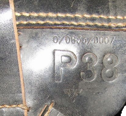 ナチスドイツ軍　P38ホルスターソフトシェル　実物