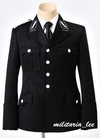 ナチス軍服、アルゲマイネSS高級ギャバジン製軍服、記章付き