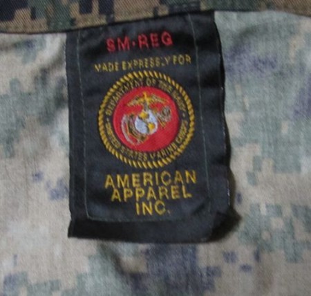 USMCマーパット、ウッドランド戦闘服上、実物、中古極上品