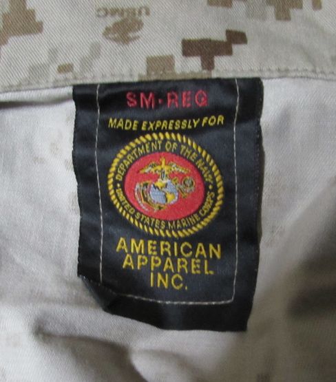 USMCマーパット、デザートカモ軍服上、実物、中古極上品
