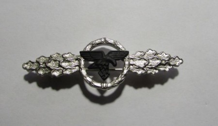 ナチスドイツ空軍輸送員章、銀、レプリカ