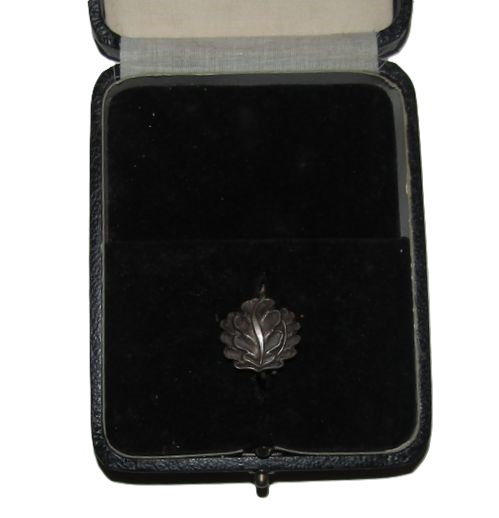 ナチスドイツ軍　柏葉章　実物　ケースレプリカ